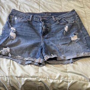 Maurices Denim Distressed Jean Shorts
